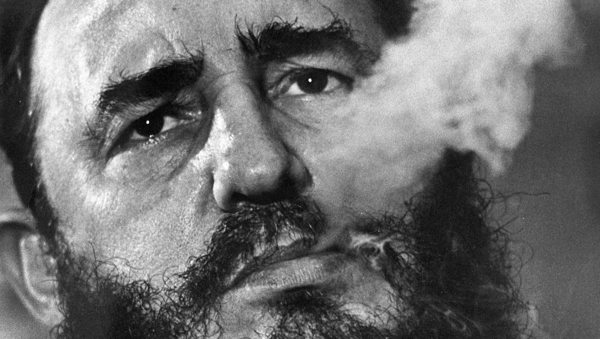 Fidel Castro, en 1985, durante una entrevista en el palacio presidencial de La Habana.