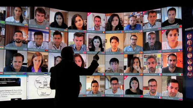 Clase a través de WOW Room en el IE.