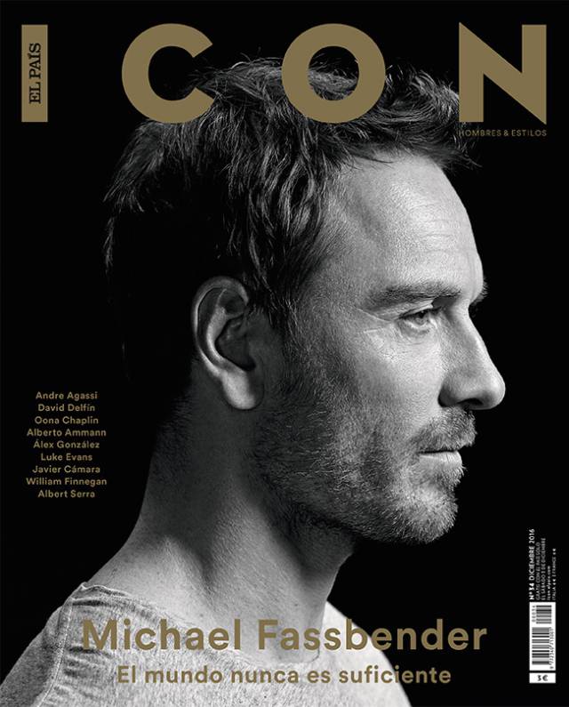 Michael Fassbender nos desafía en la portada de ICON de diciembre