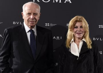 Carmen Cervera y el dise&ntilde;ador Paolo Bulgari, en un acto esta semana en Madrid de la firma Bvlgari con motivo de la exposici&oacute;n 'Bulgari y Roma' en el Museo Thyssen.