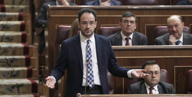 The Socialist spokesman in Congress, Antonio Hernando.