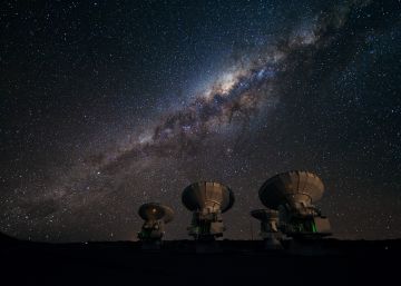Antenas del telescopio ALMA, en Chile