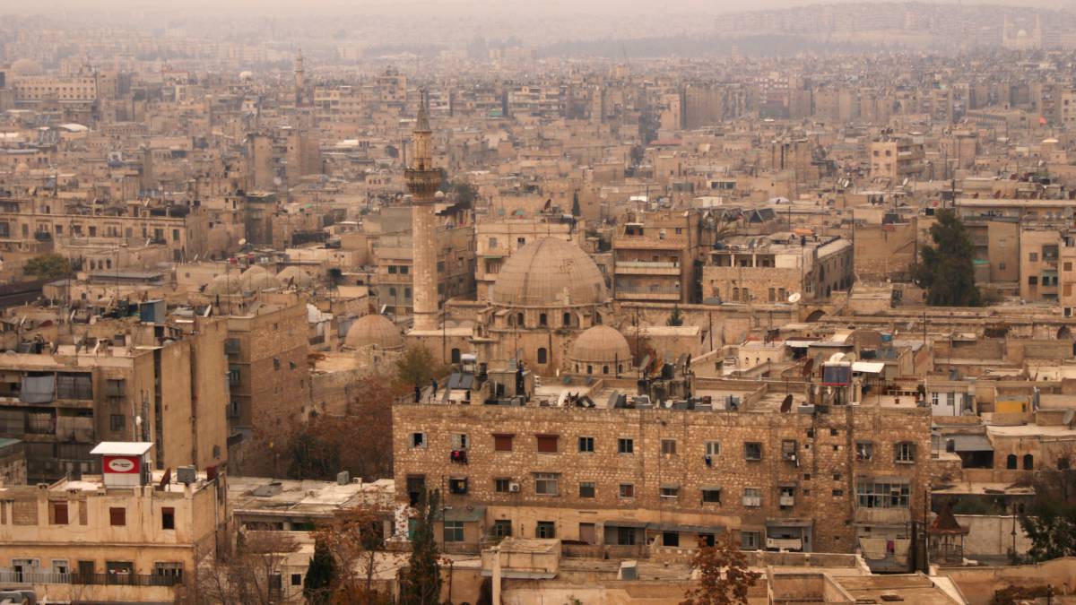 Vista general de la ciudad vieja de Alepo.