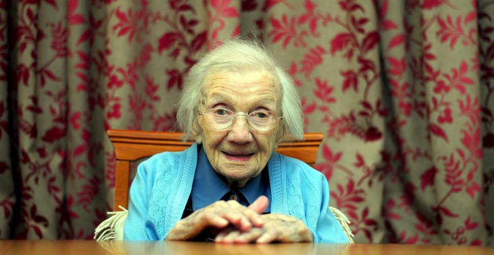 Jessie Gallan, la mujer más anciana de Escocia.