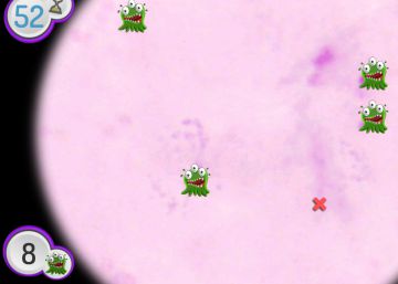 El juego colaborativo para identificar a distancia el germen de la malaria.
