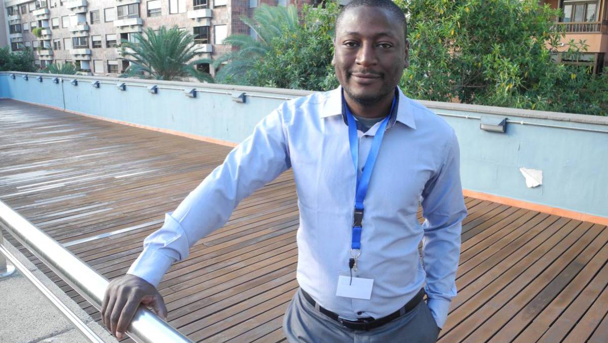 driss Martial Monthe, emprendedor de las nuevas tecnologías en Costa de Marfil.