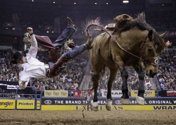 Final del Campeonato Nacional de Rodeo en Las Vegas. 