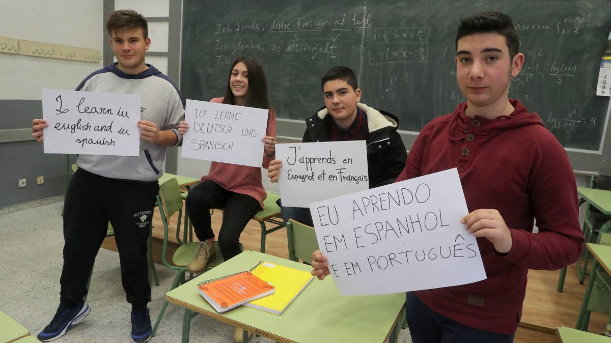 Alumnos del instituto de secundaria Claudio Moyano de Zamora.