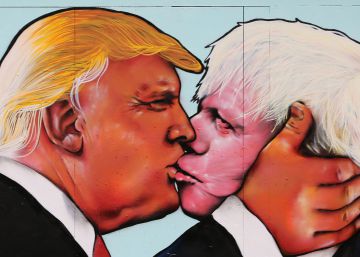 Mural a favor de la permanencia de Reino Unido en la Uni&oacute;n Europea y contra el "Brexit".