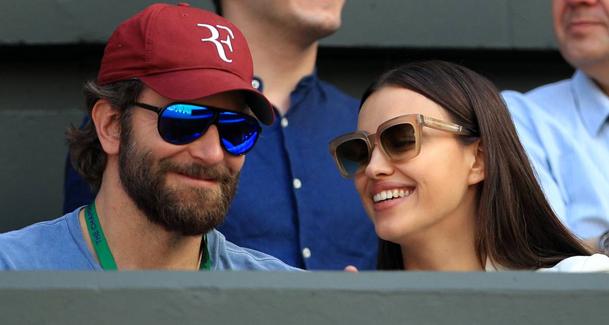 Bradley Cooper e Irina Shayk en Wimbledon 2016. 