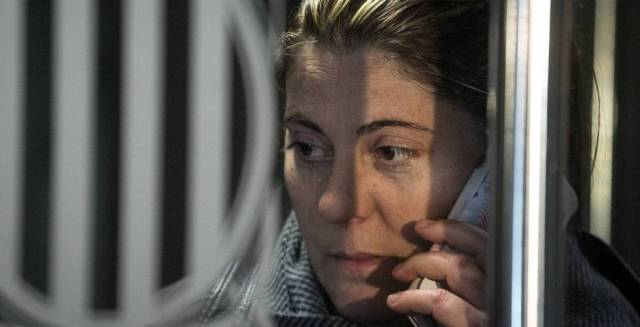 Nadia’s mother at the courthouse.