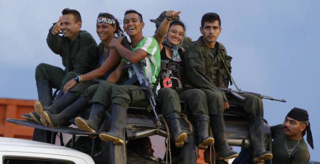 The FARC are set to disarm.