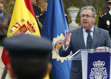 El actual ministro del Interior, Juan Ignacio Zoido, durante un acto en el complejo policial de Canillas (Madrid). 
