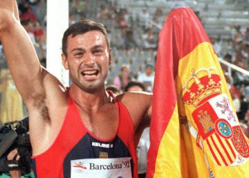 Antonio Pe&ntilde;alver en los Juegos de Barcelona 1992.