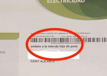 Iberdrola pide perdón a un cliente por cambiar su nombre por un insulto en una factura