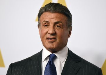 Sylvester Stallone en la comida de los premios Oscar 2016. 