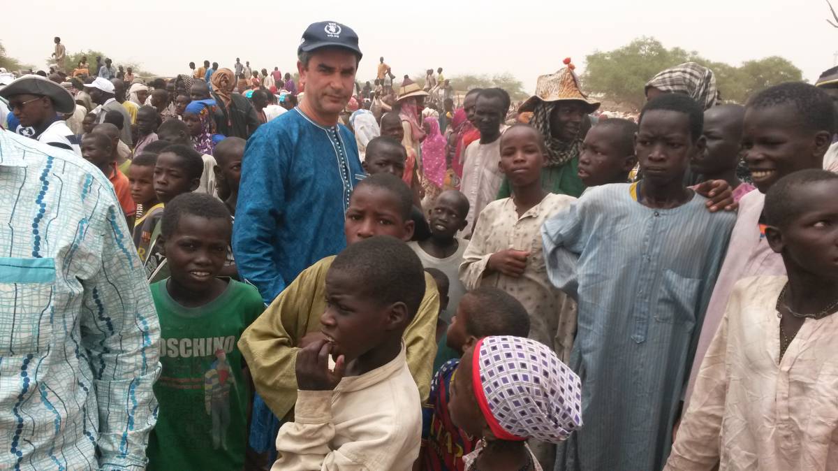 Belkacem Machane, durante una visita a Diffa en junio de 2016.