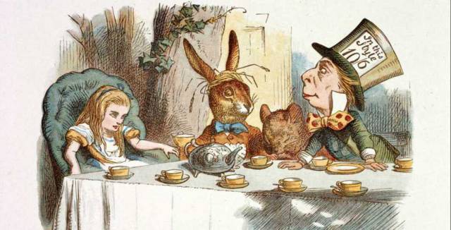 Ilustraci&oacute;n de Alicia en el Pa&iacute;s de las Maravillas.