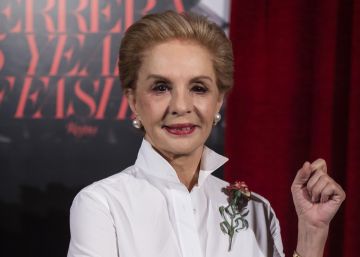 La dise&ntilde;adora Carolina Herrera durante la presentaci&oacute;n de su libro 'Carolina Herrera' en Madrid, el pasado 15 de noviembre. 