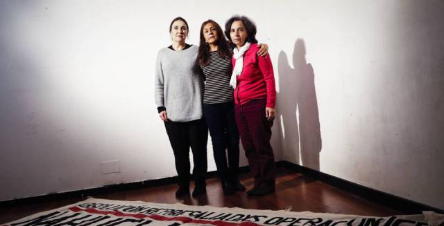 Mothers of three of the six young people arrested.