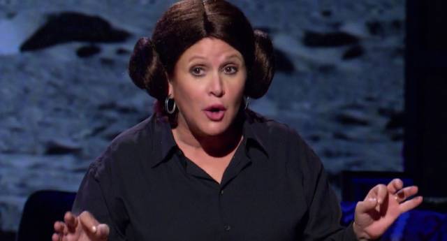 El monólogo de la HBO con el que Carrie Fisher dio una lección de vida