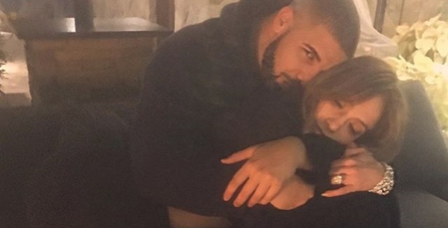 Jennifer Lopez y Drake, en la foto que han publicado en sus cuentas de Instagram.