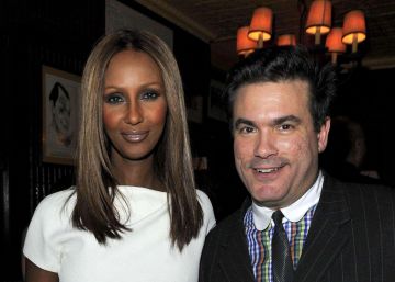 De izquierda a derecha: Eric Sartori, Iman y Jeffrey Slonim, en 2011.