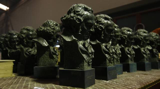 Taller de las estatuillas de los Goya.