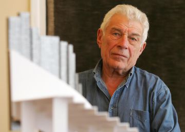 John Berger fotografiado en el C&iacute;rculo de Bellas Artes de Madrid, en 2006.rn 