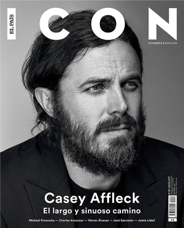 Casey Affleck, que simplemente se gana la vida como actor, en la portada de ICON de enero