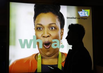 Cartel de presentacion del CES, en Las Vegas.
