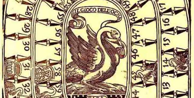 Ilustraci&oacute;n del juego de la oca.