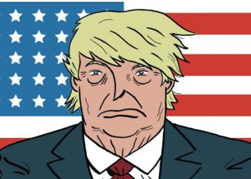 El primer cómic de Trump como presidente es de un español