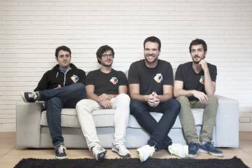 Los cuatro fundadores de Edpuzzle (Santi Herrero, Quim Sabrià, Xavier Vergés y Jordi González).