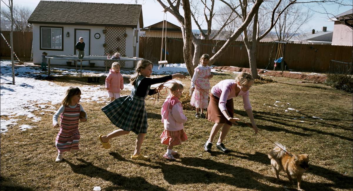 Familia polígama en Hildale en 2008.