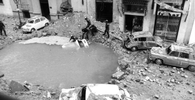 The scene of Carrero Blanco's assassination.