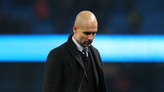 Guardiola, en el partido ante el Tottenham.