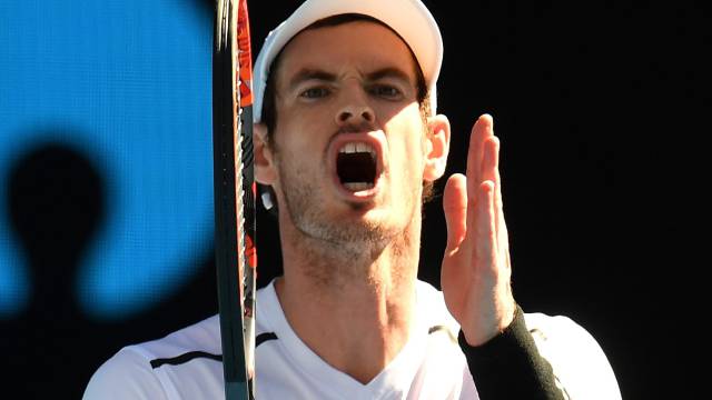 Murray, en una acción del partido ante Zverev.