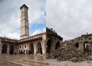 El minarete de la Mezquita Omeya, de mil a&ntilde;os de antig&uuml;edad y &uacute;nica estructura original intacta desde su construcci&oacute;n, no ha sobrevivido al siglo XXI. 
