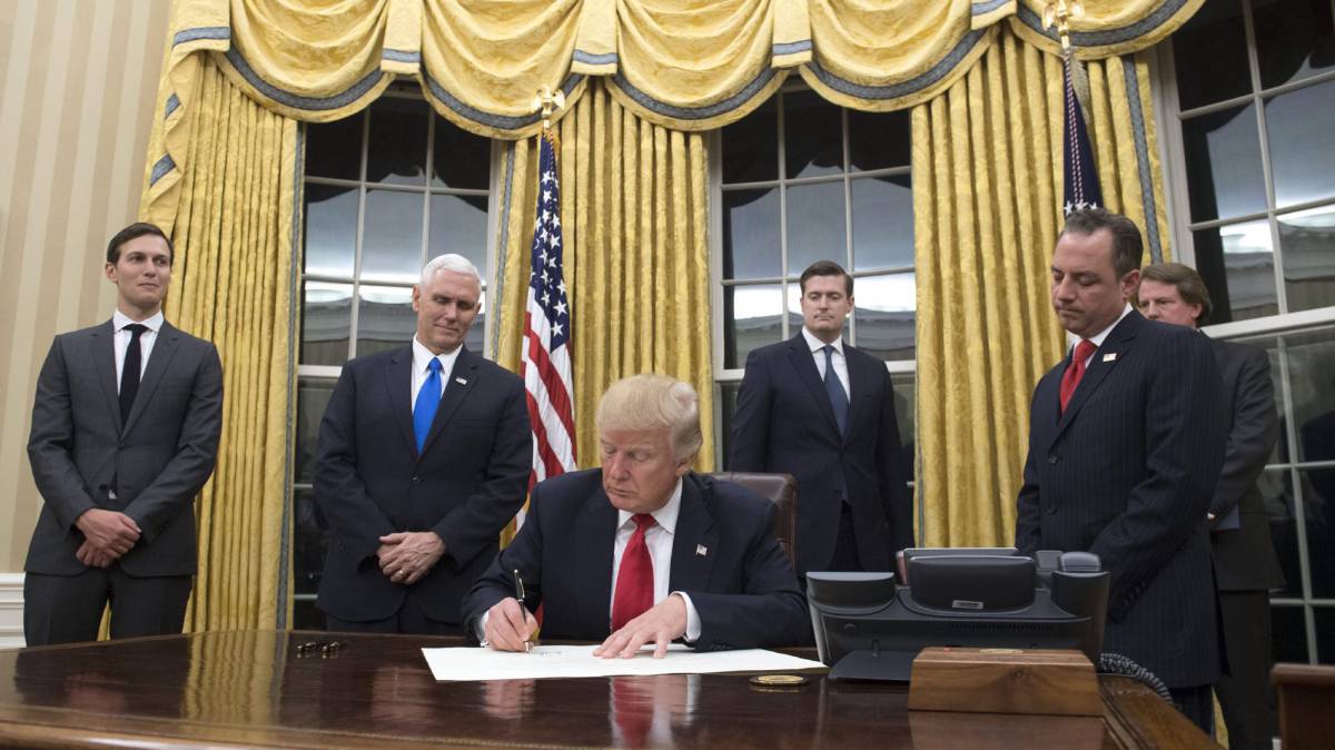 El presidente Donald Trump en el Despacho Oval de la Casa Blanca.