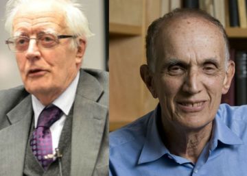 Los matem&aacute;ticos David Cox, a la derecha, y Bradley Efron. 