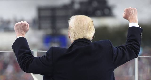Donald Trump, durante su investidura.