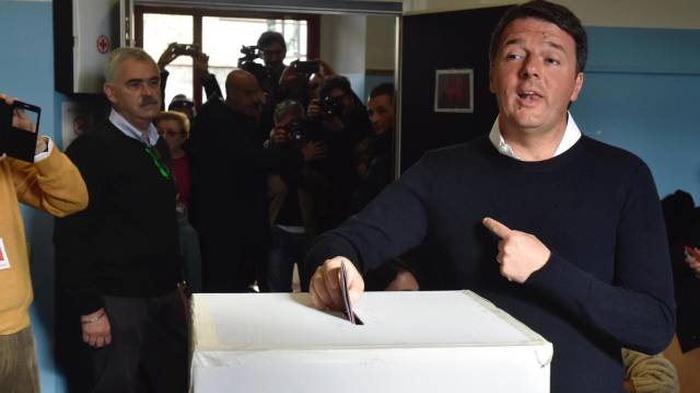 El ex primer ministro italiano Matteo Renzi en diciembre.