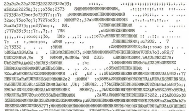 Una versión de la "Monalisa", hecha con signos.