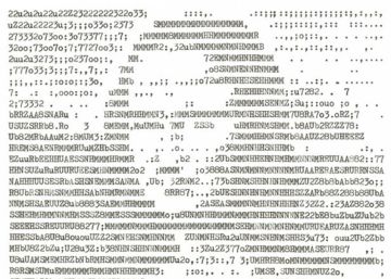 Una versi&oacute;n de la "Monalisa", hecha con signos. 