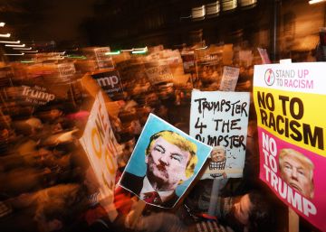 Manifestaci&oacute;n en Londres contra la pol&iacute;tica migratoria de Donald Trump. 