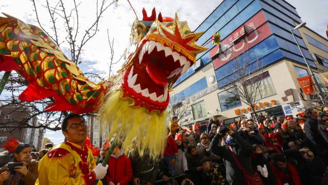 Un momento del desfile para celebrar el Año Nuevo Chino.