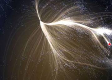Resultado de imagen de El nuevo mapa muestra cÃ³mo el "atractor" y el "repulsor" influyen en un Ã¡rea del universo de unos 500 millones de aÃ±os luz