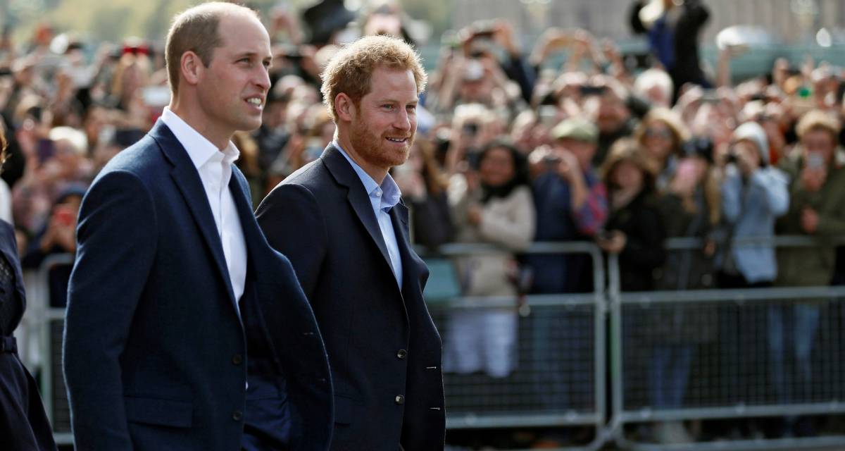 Guillermo y Enrique de Inglaterra, el pasado 10 de octubre.