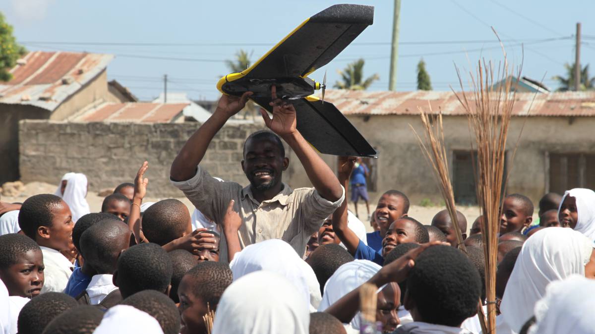Drones en acción humanitaria
